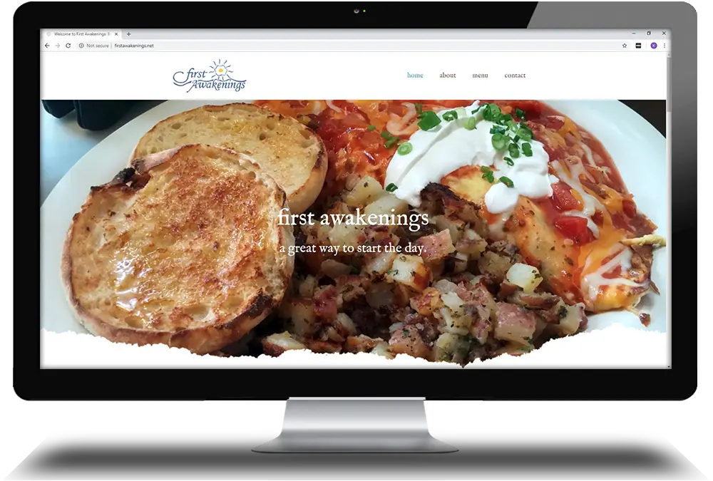 First Awakenings restaurant website